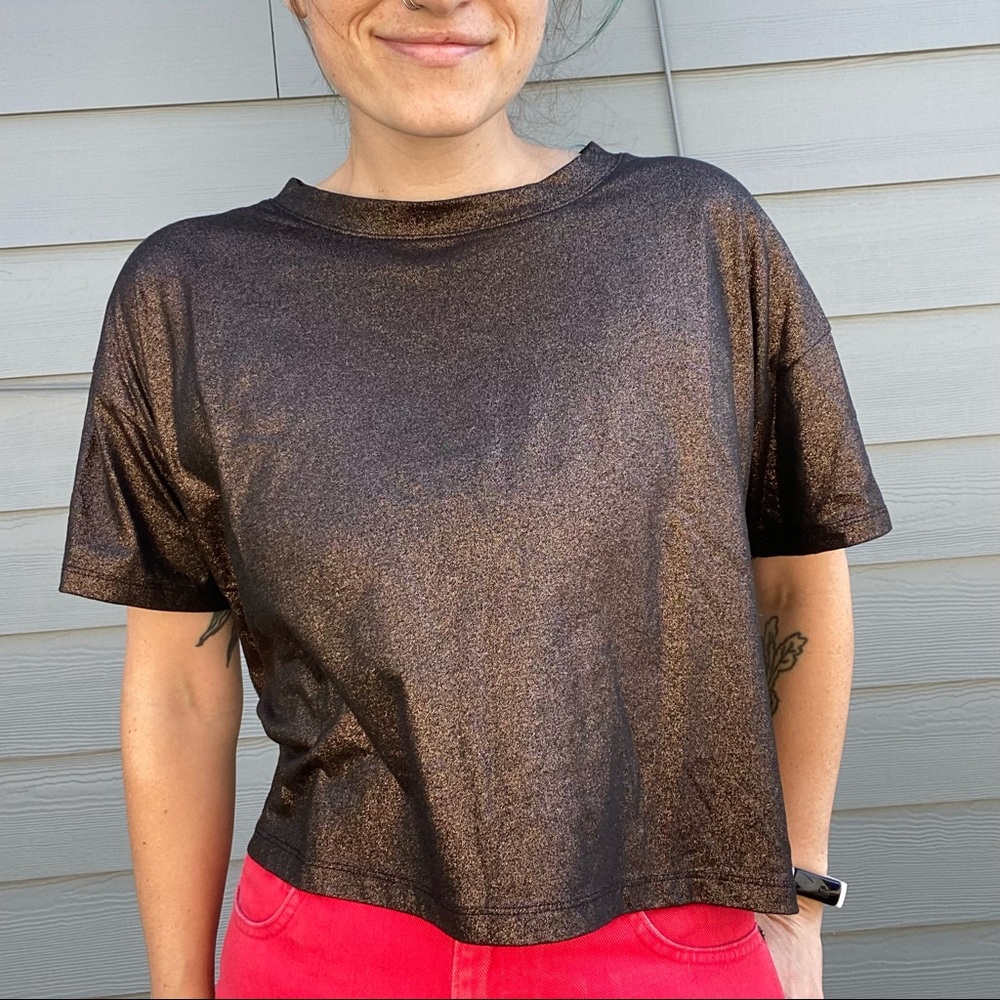 Boxy Cropped Victoria’s Secret Sparkly Top